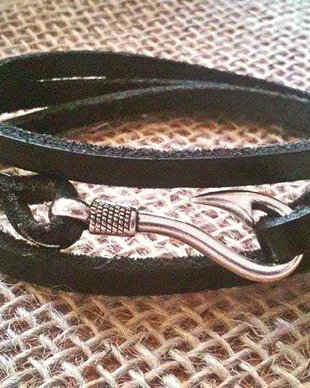 Bratara "Black Hook" de piele