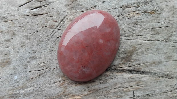 Cabochon cuart strawberry 40x30 mm