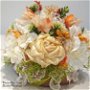 Aranjament floral cu flori handmade/Decoratiuni/Cadou