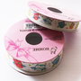 Panglica ripsata grosgrain, 25 mm latime, bufnite colorate