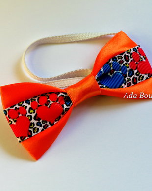 Papion  catei model cu labute-orange