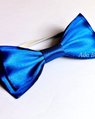 Mini papion elegant albastru