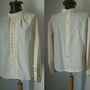 BLUZA OCRU DANTELA TRIPLUVOAL