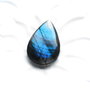 Cabochon Labradorit  lacrima - Albastru & teal