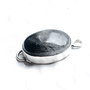 Conector Quartz turmalinat  in rama argintata