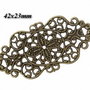9848 - (10buc) Accesoriu filigranat bronz