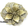 9850 - (2b) Accesoriu floare craciunita bronz 55x48mm