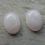 Cabochon cuart roz 16x12 mm (2 buc)