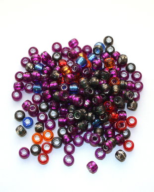 50 x margele acril cu gaura larga