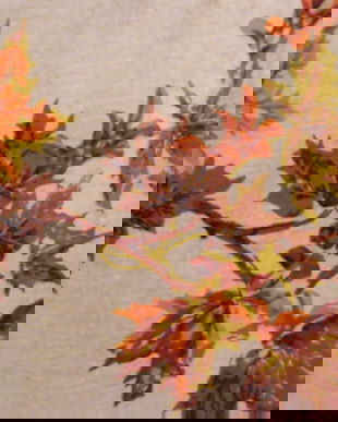 Fata de masa cu frunze