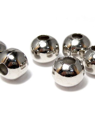 Distantiere metalice, rotunde, 6 mm, platina
