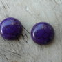 Cabochon howlit de sinteza, 18 mm (o pereche)