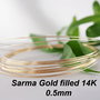 Sarma gold-filled 14K, 0.5mm (0.5)