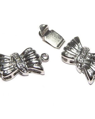 Inchizatoare cu clema, platina, 21x10 mm
