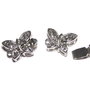 Inchizatoare cu clema, platina, 15x11 mm