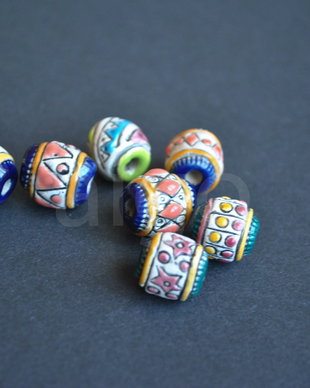 Lot margele ceramica Peru ( lot 07)