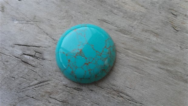 Cabochon turquoise, 30 mm