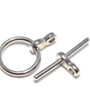 Inchizatoare toggle, platina, 12x1.5 mm
