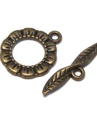 Inchizatoare toggle, bronz, 17 mm