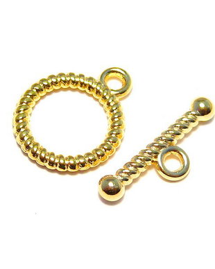 Inchizatoare toggle, aurie, 16x13 mm