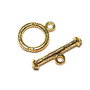 Inchizatoare toggle, aurie, 16x12 mm