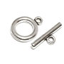 Inchizatoare toggle, argintiu antichizat, 18x14 mm