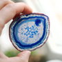 Pandant  Agat masiv - blue