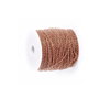 Lant cupru , zale in cruce 3,2x3mm (1metru) CPLAK 047