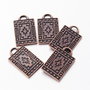 Pandantiv boho cupru gravat 24x15mm CPLAK 053