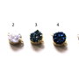 Agata druzy cu margini electroplacate aur. Conector. Link