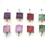 Agata druzy cu margini electroplacate aur. Conector. Link