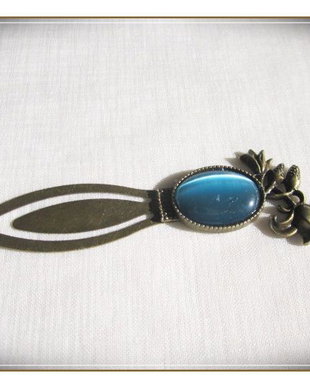 SEMN DE CARTE- CAT'S EYE BLEU-TURQOISE