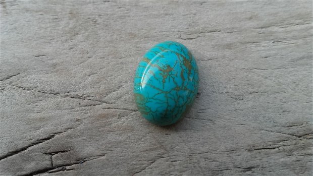 Cabochon turquoise 15x12 mm