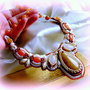 African Sunset -pietre semipretioase intr-un colier statement luxos, unicat
