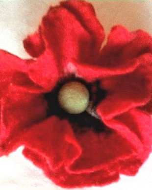 Mac- brosa de lana si matase naturala impaslita