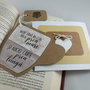 semn de carte pictat panza personalizat tea