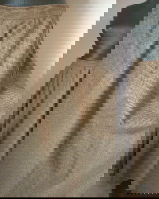 FUSTA AMPLA STOFA LANA BROWN