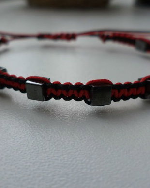 Bratara barbateasca/bratara unisex/bratara talisman/bratara femei/bratara din ata si hematit