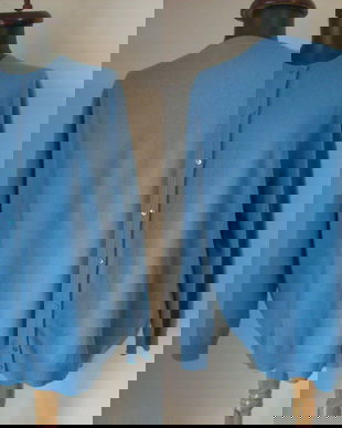 PETER HAHN CARDIGAN CASMIR BLEU