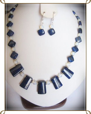 SET- LAPIS-LAZULI SI OPALIT