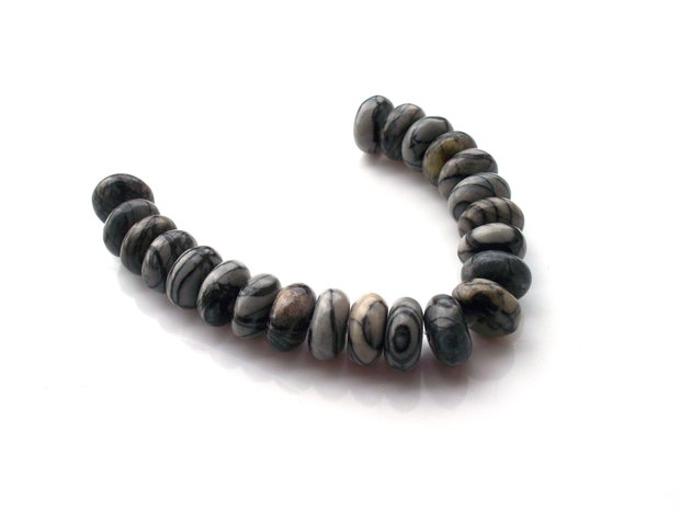Rondele agate meshwork