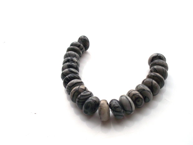 Rondele agate meshwork