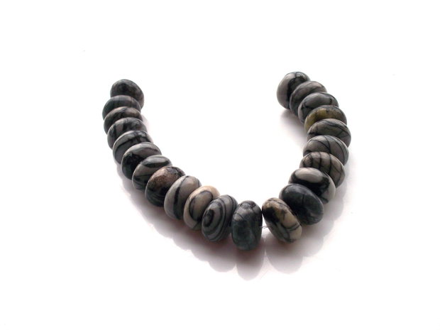 Rondele agate meshwork