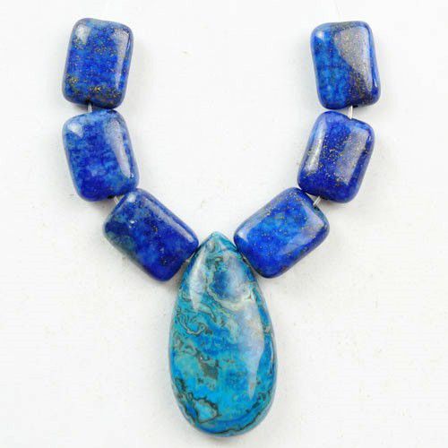 Lapis lazuli&agata crazy lace
