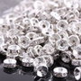 Distantiere rhinestone argintii cu cristale