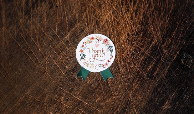Stickere - Thank You   & Hand Made  - 24 buc