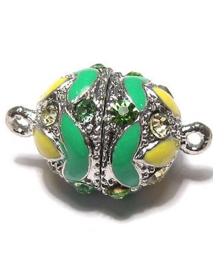Inchizatoare cu magnet, 23x14 mm, vernil cu verde