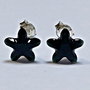 Cercei argint 925 cu piatra Swarovski Fancy Mistic Star 8mm Jet