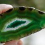 Pandant  Agat masiv -  verde