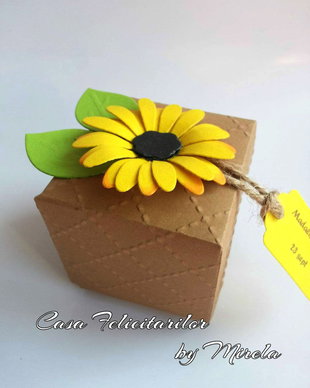 Cutie cu floarea soarelui
